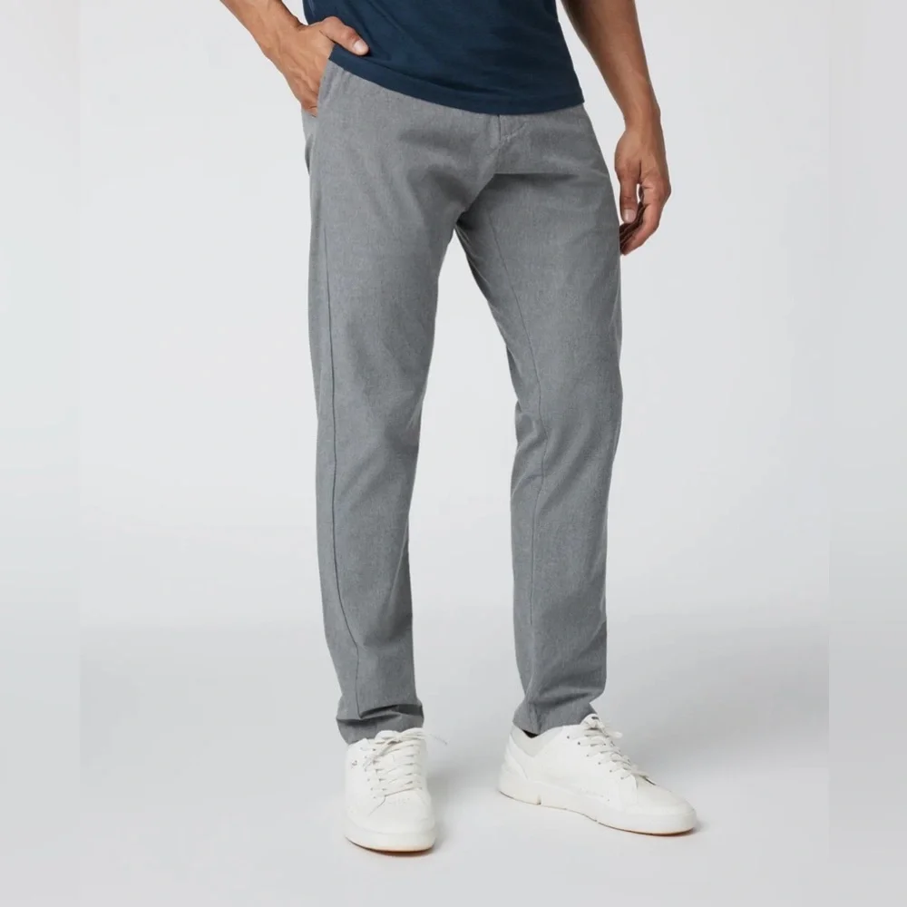 Vuori Men's Aim Chino Pants, Gray, Size 36, Stretch Performance Golf Active V431 - Picture 13 of 16